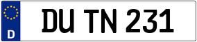 Truck License Plate